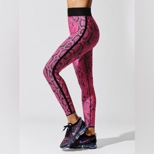 Ultra High Python Legging in Neon Pink Patent Nero